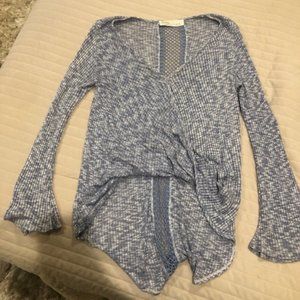 Light Blue Long Sleeve Vintage Havana Shirt - Size M